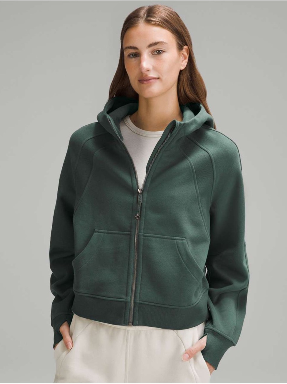 Lululemon Scuba Oversized Full-Zip Hoodie - Dark Forest - M/L